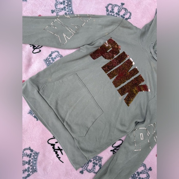PINK Victoria’s Secret Bling Hoodie - Picture 6 of 7